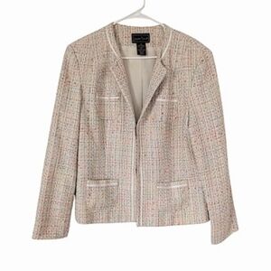 Laura Scott Tan Pastels The Tweedy Blazer Size 14
